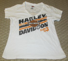 Harley Davidson White Women's M Top T- Shirt Biker 1993 El Cajon, California CA — photo 1