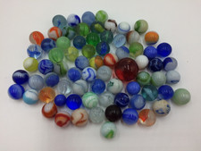VTG Lot of 75 Unique Marbles,Shooter,Swirl Milk Glass Cats Eye,Estate Find J