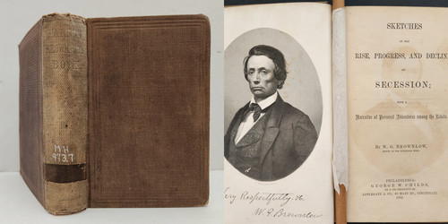 1862 antique CIVIL WAR book SECESSION rise progress decline REBELS ADVENTURES