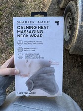 Sharper Image Calming Heat Massaging Electric Neck Wrap 9 Settings CWT18004