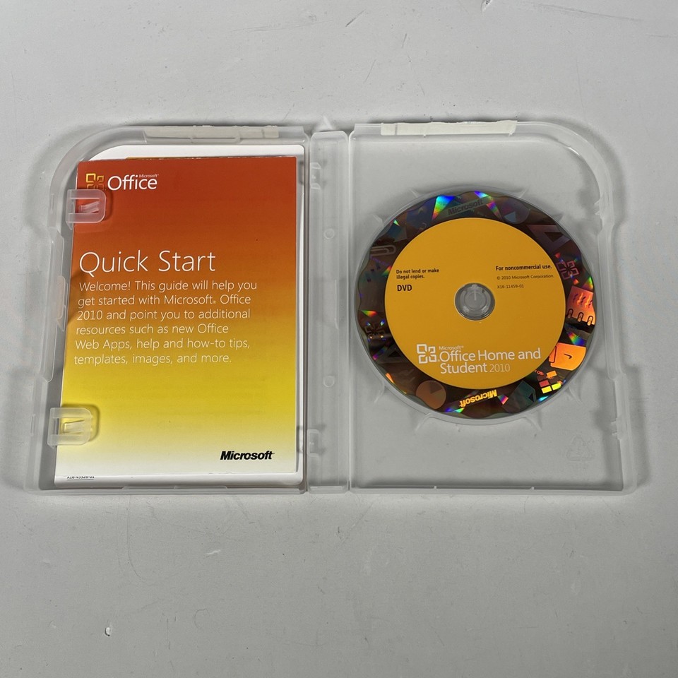 Microsoft Office Home & Student 2010 Software for Windows w/ Product