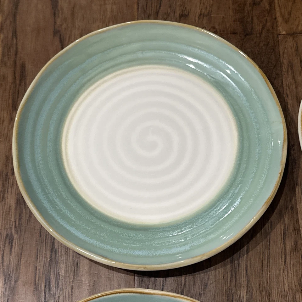 Set of 4 Sango Chromatic Sage Salad Plates 8.5” Rare 4987 FREE SHIPPING - Image 4 of 4