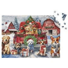 Briarwood Lane Holiday Cheer Dogs 1000 Piece Jigsaw Puzzle