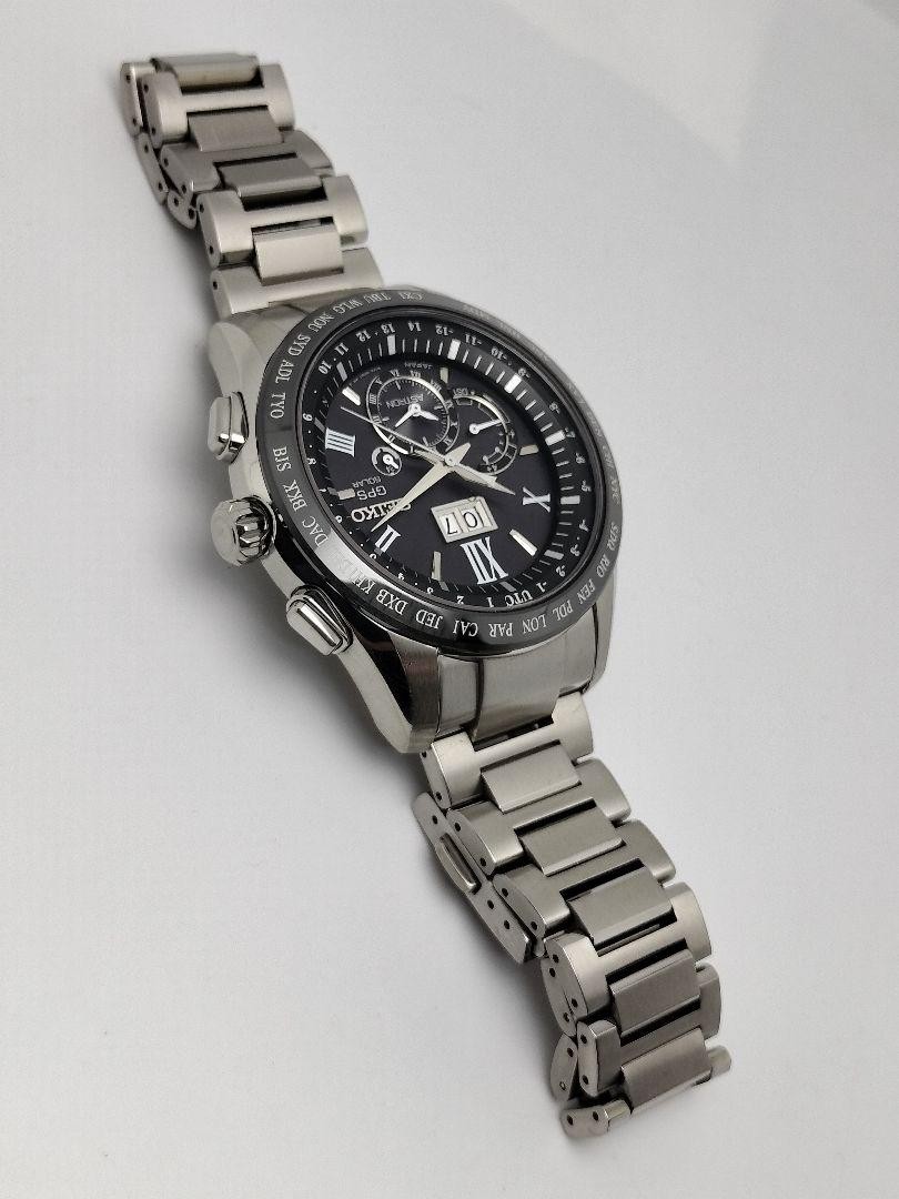 SEIKO Astron 8X42-0AB0-3 SBXB137 Black Dial Solar Men's