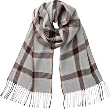 Unisex Plaid Scarf Soft Cashmere Feel Winter Scarf Shawl Holiday Gift