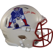Casco retro profesional autografiado por Darrelle Revis New England Patriots Beckett 56470