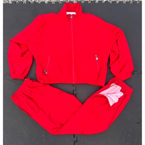 Kaelin Red Tracksuit Set Womens XL Petite Vintage 90s Athletic Jacket Pants
