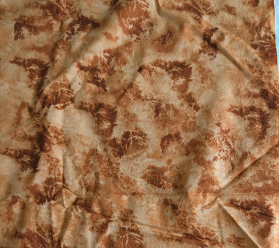 Mottled Rust Brown Cotton Fabric  Batik Like 41'' Wide x 2 Yards