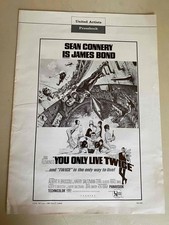 You Only Live Twice Pressbook 1967 Sean Connery as James Bond 007!