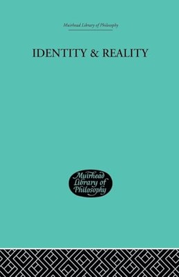 Emile Meyerson - Identity  Reality - Paperback - X555z