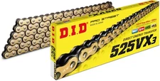 D.I.D. 525VX3 Racing Chain 130L Gold 525VX3G130FB
