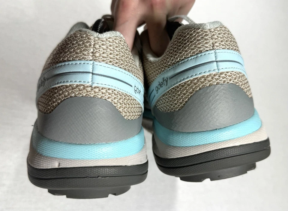 Zapatos ortopédicos Gdefy Gravity Defyer para mujer talla 11 blanco azulado cómodos para caminar Foto 4 de 4