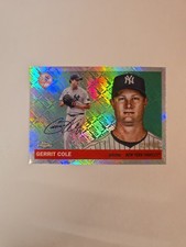 2025 Topps Chrome Anniversary Gerrit Cole Topps Logo Refractor /499