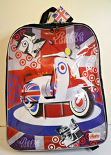 Zaino Zaino Vespa Nuovo con etichette di Retro London, Vespa Lambretta Scooter,