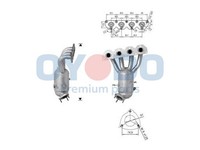 Oyodo Katalysator 10N0077-OYO FüR Opel Astra A04 GTC Caravan Zafira Family A05