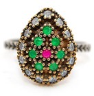 1CT Heat Treated Rubellite Tourmaline 925 Sterling Silver Ring Sz 7 H2-7 — photo 1