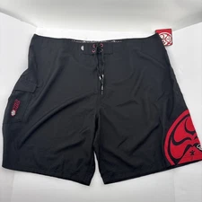 Hawaiian Island Creations HIC Black Board Shorts Swim Trunks Size 48