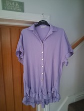A Stunning Ladies lilac Dress by Made In Italy Size 14-16-18 VGC Summer Dress!!