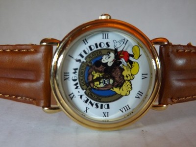 Disney Time Works Mens Vintage Mickey Mouse Watch (MGM Studios)-VHTF-Retired-New