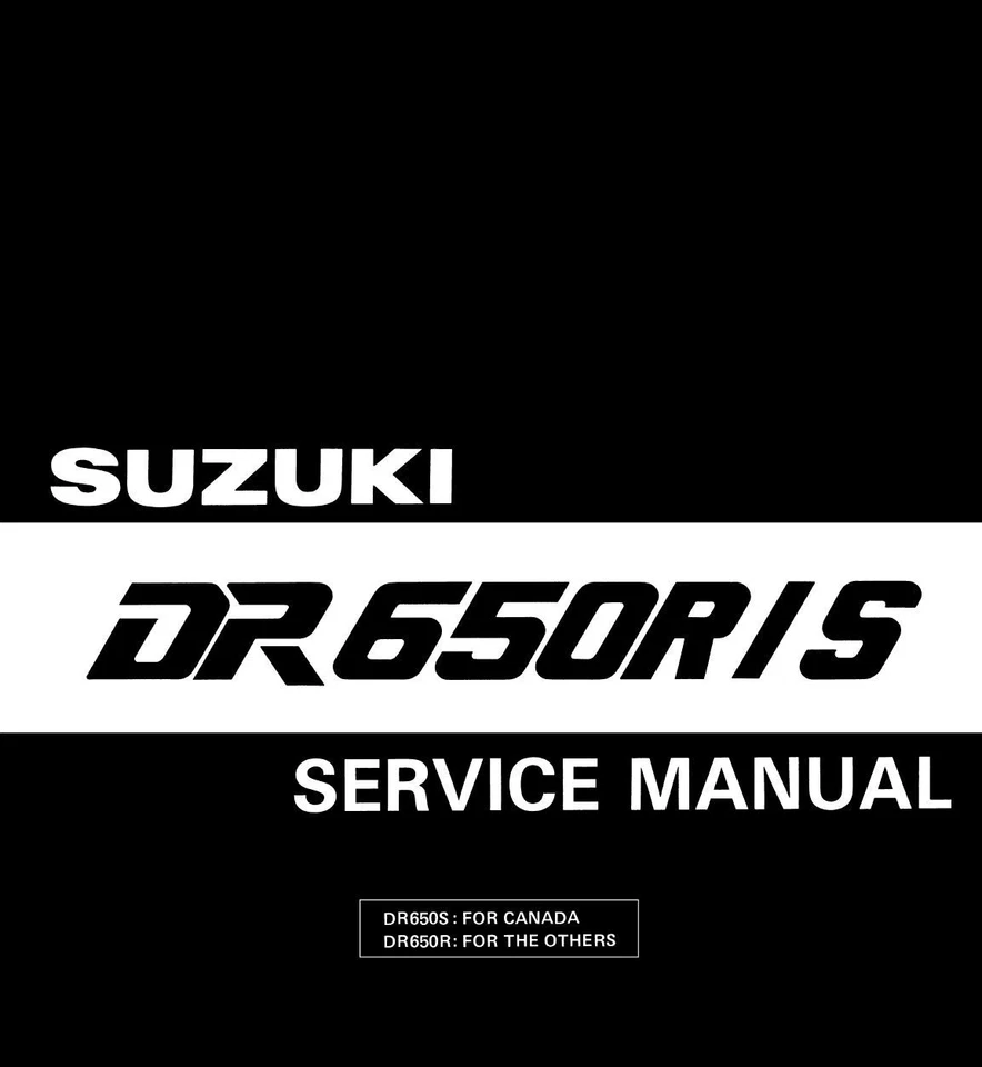 Suzuki DR650RES DR650 RES Service Repair Workshop Manual USB 1995 - Image 2 of 4