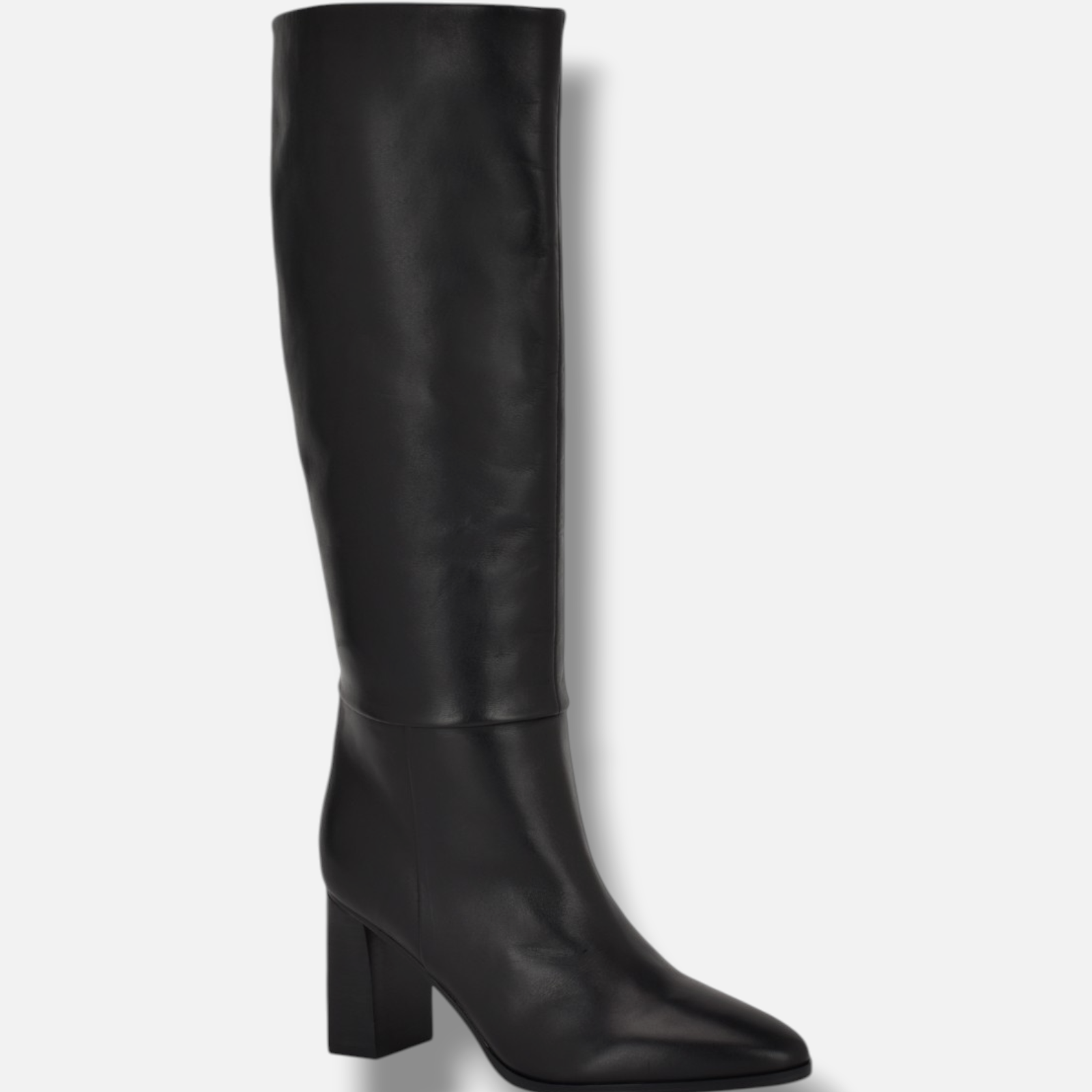 Calvin Klein Womens Black Dawna Block Heel Knee High Tall Shaft Boots Size 6M