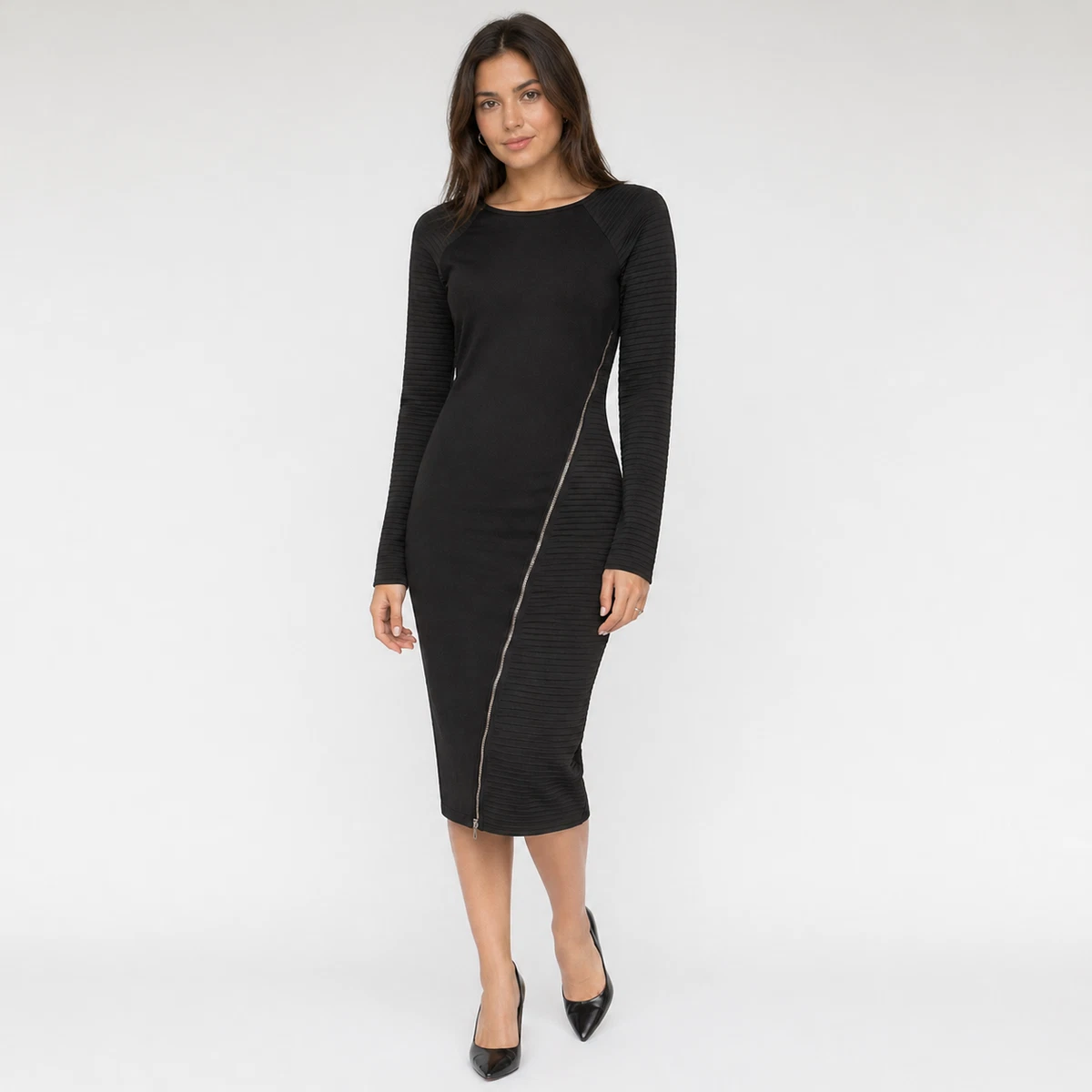 karen millen cocktail dress sale Karen Millen, Black midi dress with chain For Sale at 1stDibs