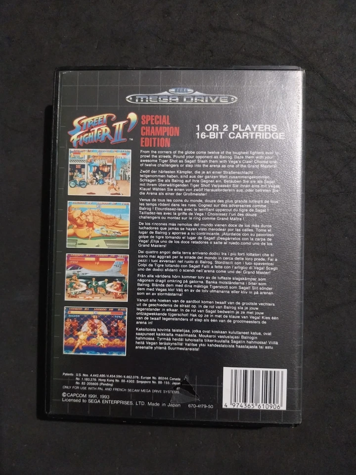 STREET FIGHTER II EDICIÓN ESPECIAL CAMPEÓN SEGA MEGADRIVE PAL MULTI USADO - Imagen 4 de 4