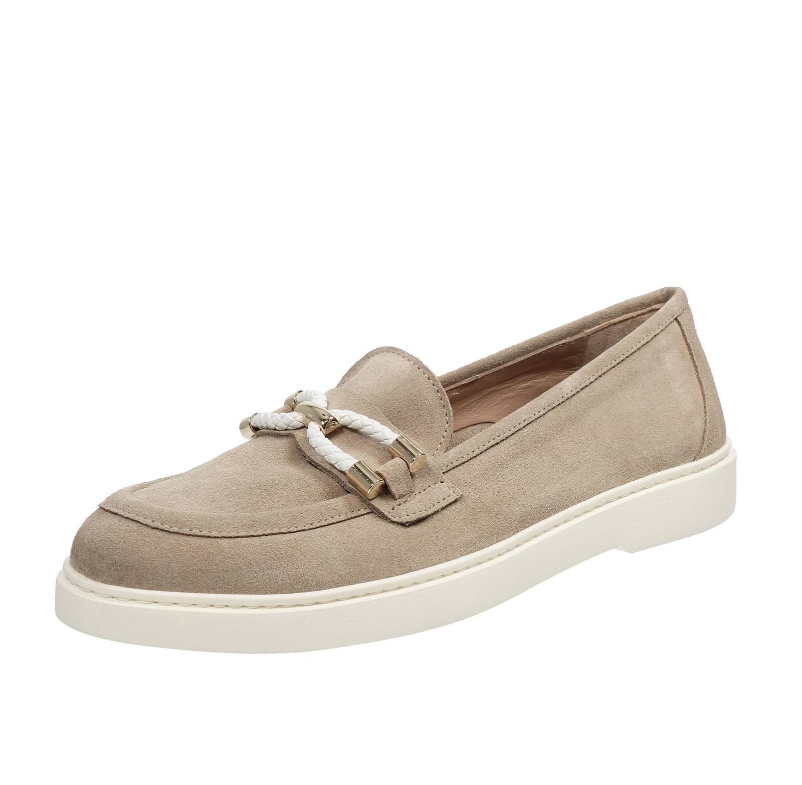 Мокасины Cinzia Valle из замши бежевого цвета - Taglia 39 [25,3 см] Scarpe Donna