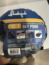 Slumberjack Sky Pond 40-Degree Mummy Sleeping Bag, 33"x84"
