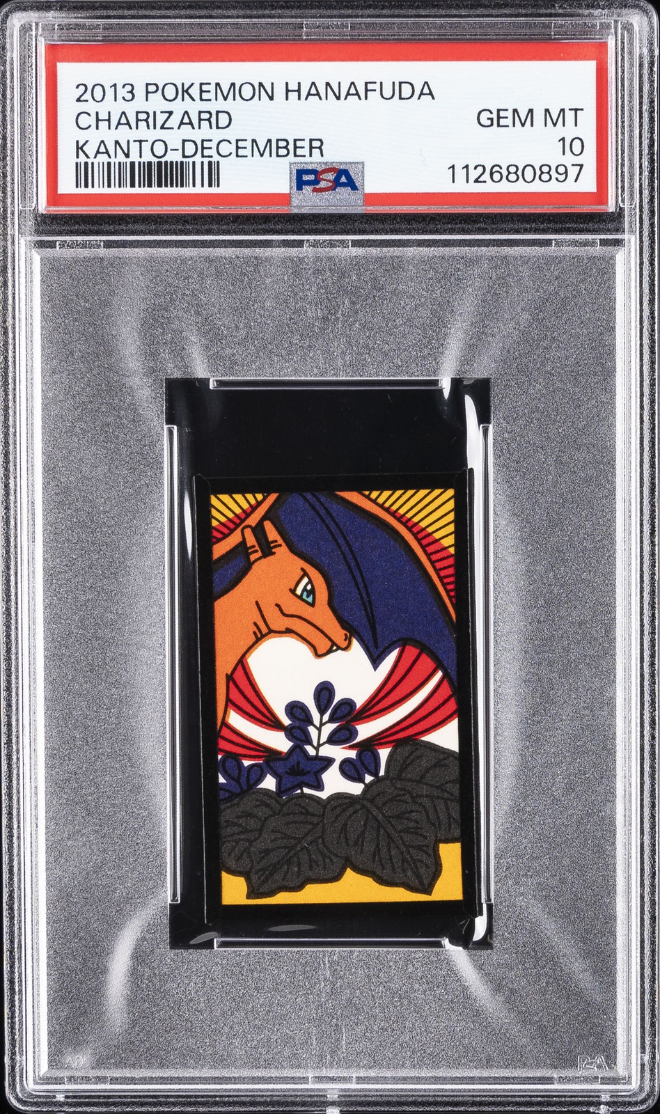 2013 POKEMON HANAFUDA KANTO DECEMBER CHARIZARD PSA 10