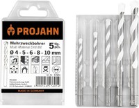 Mehrzweckbohrer Satz 5-Tlg. 4, 5, 6, 8, 10 Mm