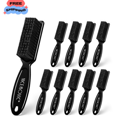 10 Pack Barber Clipper Cleaning Brush Nylon Bristles for Hair Clippers Black