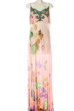 CLASS ROBERTO CAVALLI Maxi abito Donna Abito Taglia IT 44 rosa-verde-lilla