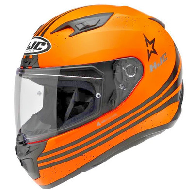 HJC i10 Star Motorcycle Helmet Orange LG XL 2XL 3XL 4XL 5XL I-10 DOT USA BK