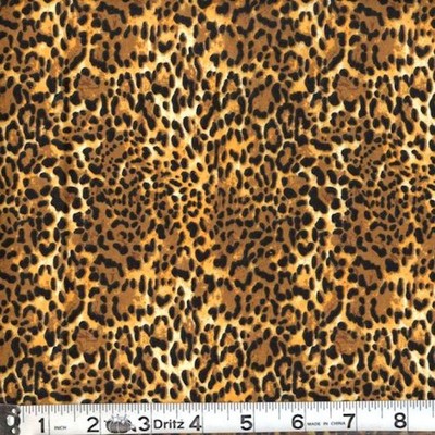 LEOPARD Animal Skin Print Fabric Fat Quarter 18'' x 22''
