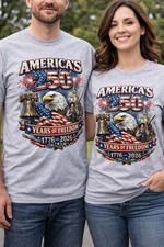 250 Years of Freedom 1776 2026 Patriotic Unisex Tshirt for Men and Women