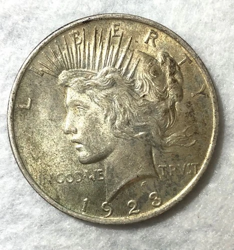 1923 P** U.S. Peace Dollar** Philadelphia Mint  90% Silver  AU Details - Scans