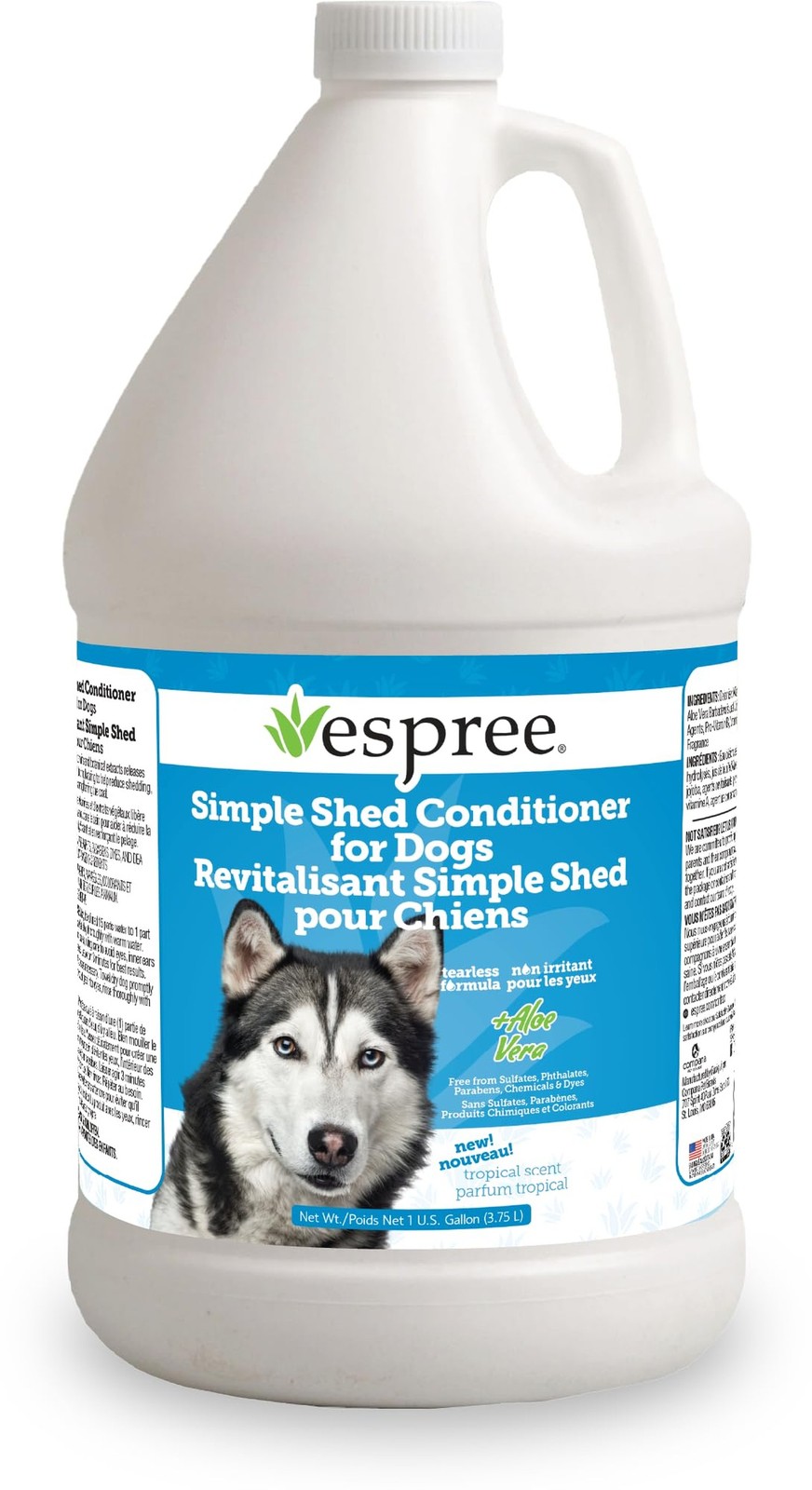 Espree Simple Shed Dog Conditioner, Shed Control with Goat&#