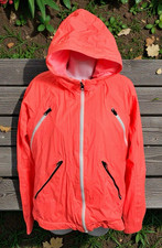 Women's Lululemon Run Rise and Shine Jacket Sz 6 Pop Orange Neon Full Zip Rain