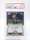 PAUL SKENES 2023 BOWMAN CHROME DRAFT 1ST AUTOGRAPH AUTO PSA 9 Q4616