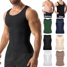 Men's Compression Belt Shaper Vest Tummy Control Sleeveless Sports Slimming Top