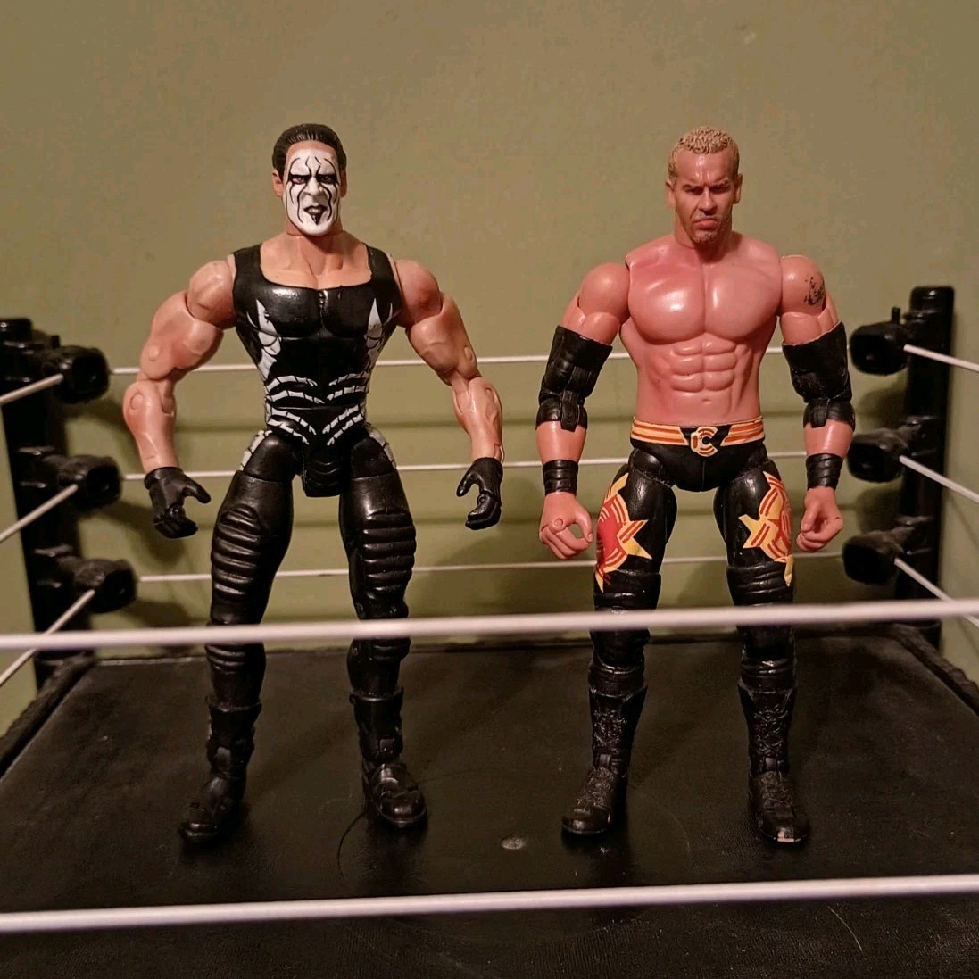 TNA Wrestling Christian Cage & Sting Figure Set - Marvel Toys 2005