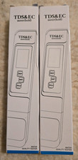 2 New Digital pH TDS  EC Meter Water Quality Tester 0-9990ppm White