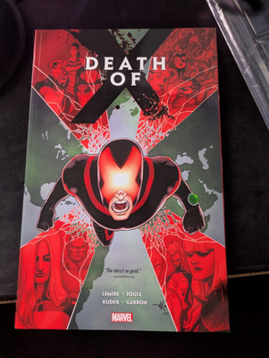 DEATH OF X #1 SOULE LEMIRE X-MEN GRAPHIC NOVEL 1ST PRINT MARVEL COMICS NM