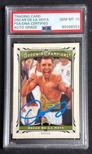 Oscar De La Hoys Signed UD 2013 Goodwin Champions Card #130 Gem Mt 10 PSA
