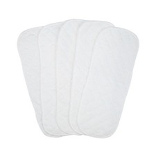 5Pcs Cotton Cloth Baby Diapers Inserts Liners 3 Layers Reusable Newborn Nappy K