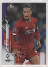 2019-20 Topps Chrome UCL Purple Refractor 142/250 Virgil Van Dijk #50 5w7