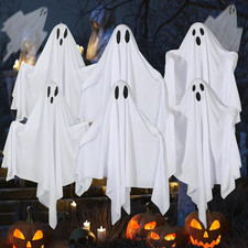 6 Pack Halloween Hanging Ghost Decorations 27.6" Halloween Outdoor Hanging Ghost