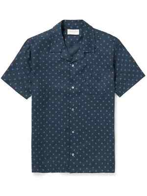 Derek Rose Milan 19 Medaillon-Print Leinenshirt. Größe: XXL
