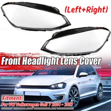 L+R Scheinwerferglas Scheinwerfer Streuscheiben Xenon Für 2014-17 VW Golf VII 7